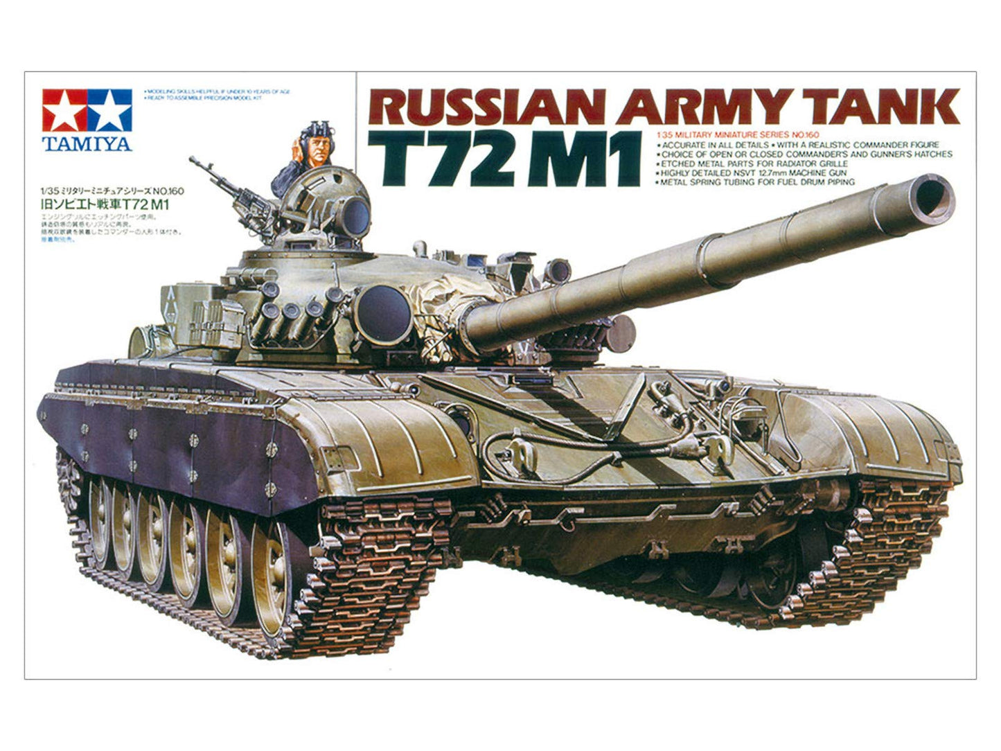 TAMIYA 300035160 – 1: 35 Russian battle tank T72 M1.