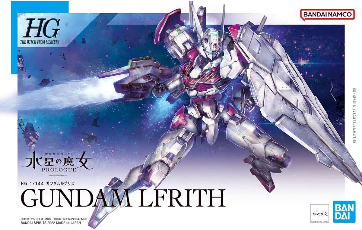 Bandai Toy HG 1/144 Mobile Suit Gundam The Witch of Mercury LFRITH Model Kit front packet