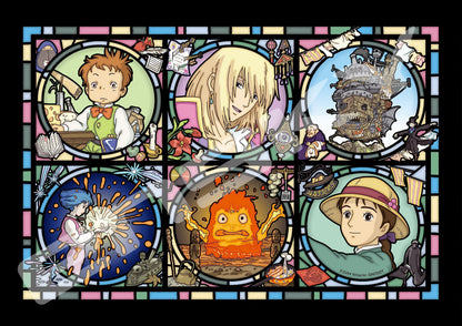 208-piece jigsaw puzzle Howl's Moving Castle Magic Castle news Art Crystal Jigsaw (18.2x25.7cm)