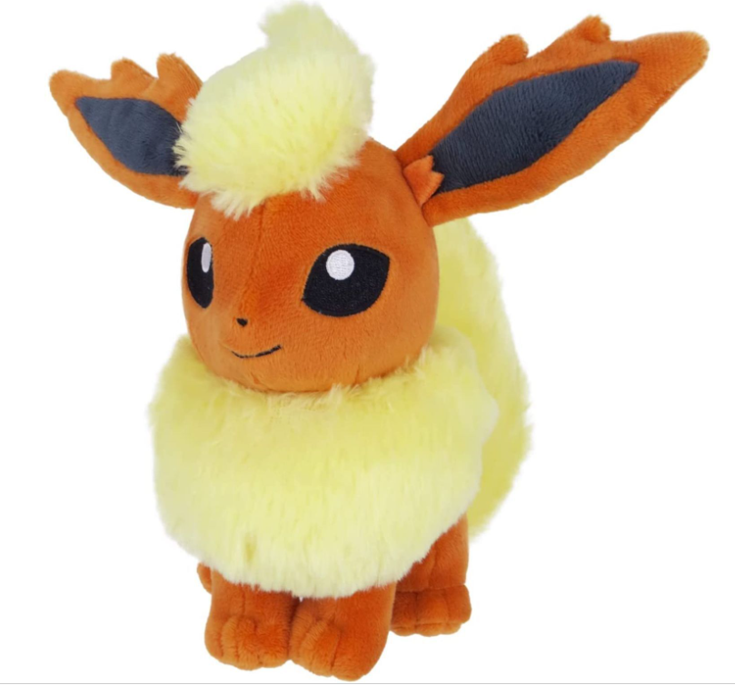 Sanei Pokemon All Star Collection Flareon S Plushies Toy PP112 front side