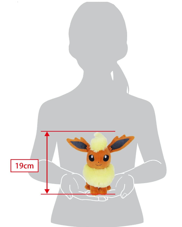 Sanei Pokemon All Star Collection Flareon S Plushies Toy PP112 size image