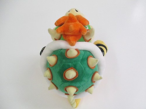 Sanei Super Mario All Star Collection Bowser Plushies Stuffed Toy Peluche, 26cm AC10 back side