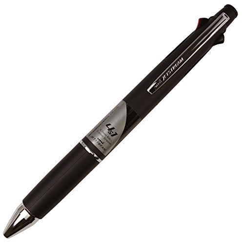 Uni Jetstream Multi Function Pen, 4 Color Ballpoint Pen, Black Barrel (MSXE510007.24)