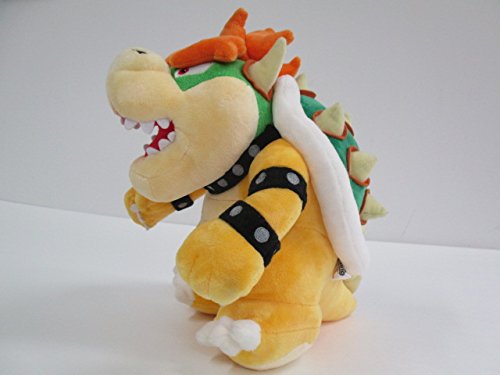 Sanei Super Mario All Star Collection Bowser Plushies Stuffed Toy Peluche, 26cm AC10 the side