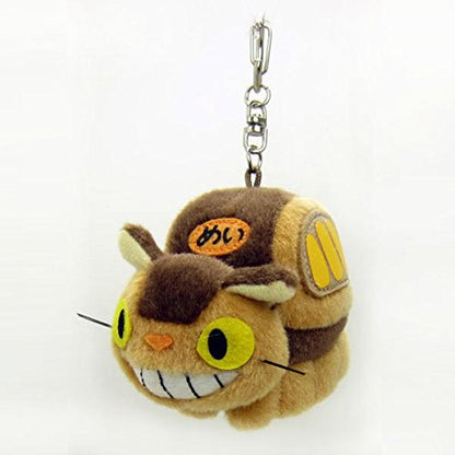 Ghibli My Neighbor Totoro fluffy Keychain Cat Bus New from Japan