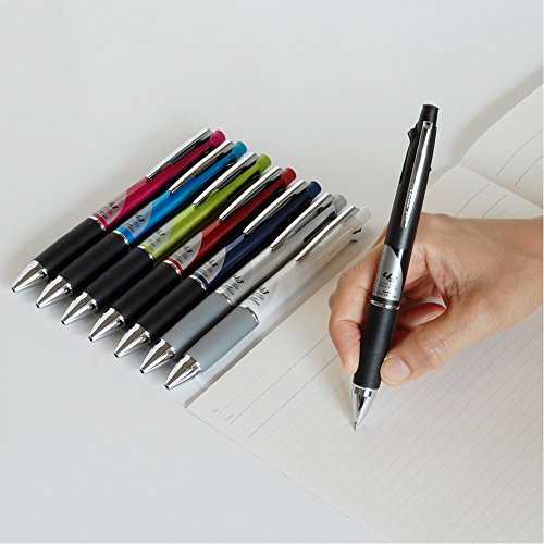 Uni Jetstream Multi Function Pen, 4 Color Ballpoint Pen, Black Barrel (MSXE510007.24)