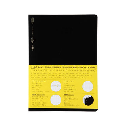 STÁLOGY Editor's Series 365 Days notebook B5 black