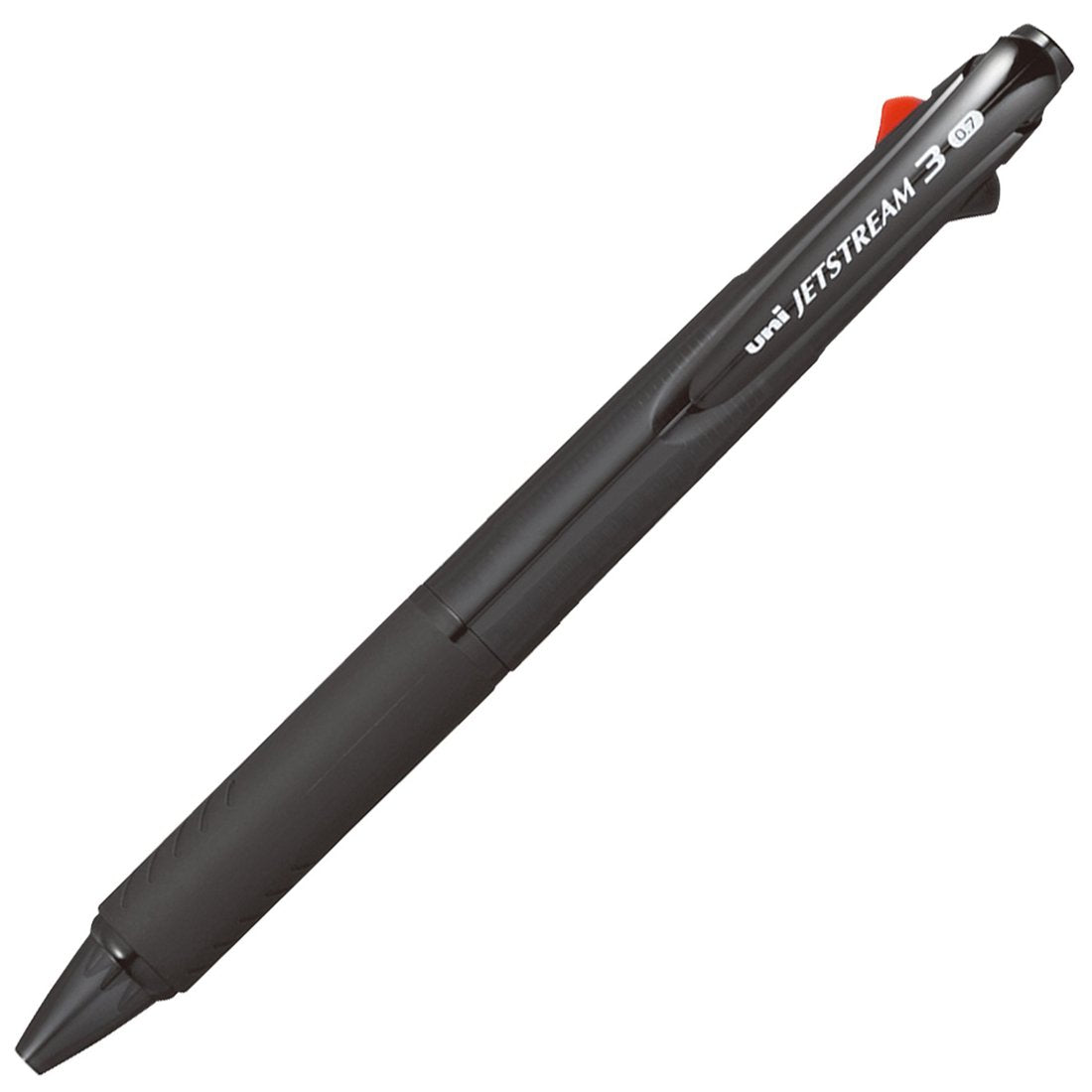 uni Ballpoint Pen Jetstream 3 Color Red, Blue Ink 0.7mm, Transparent Black (SXE340007T.24)