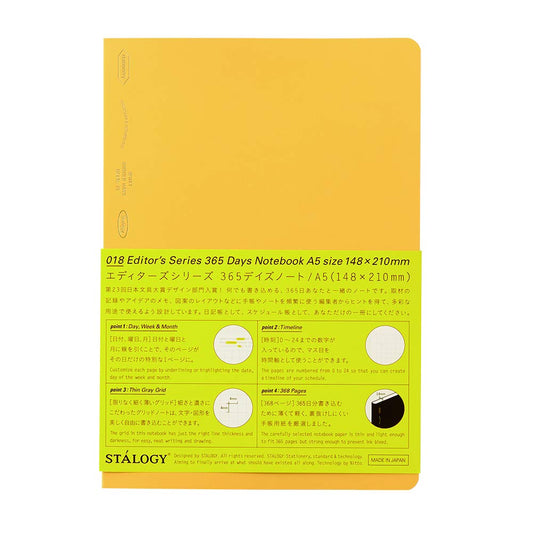 STALOGY 018 Editor's Series 365 days notebook (A5/Yellow) by STALOGY