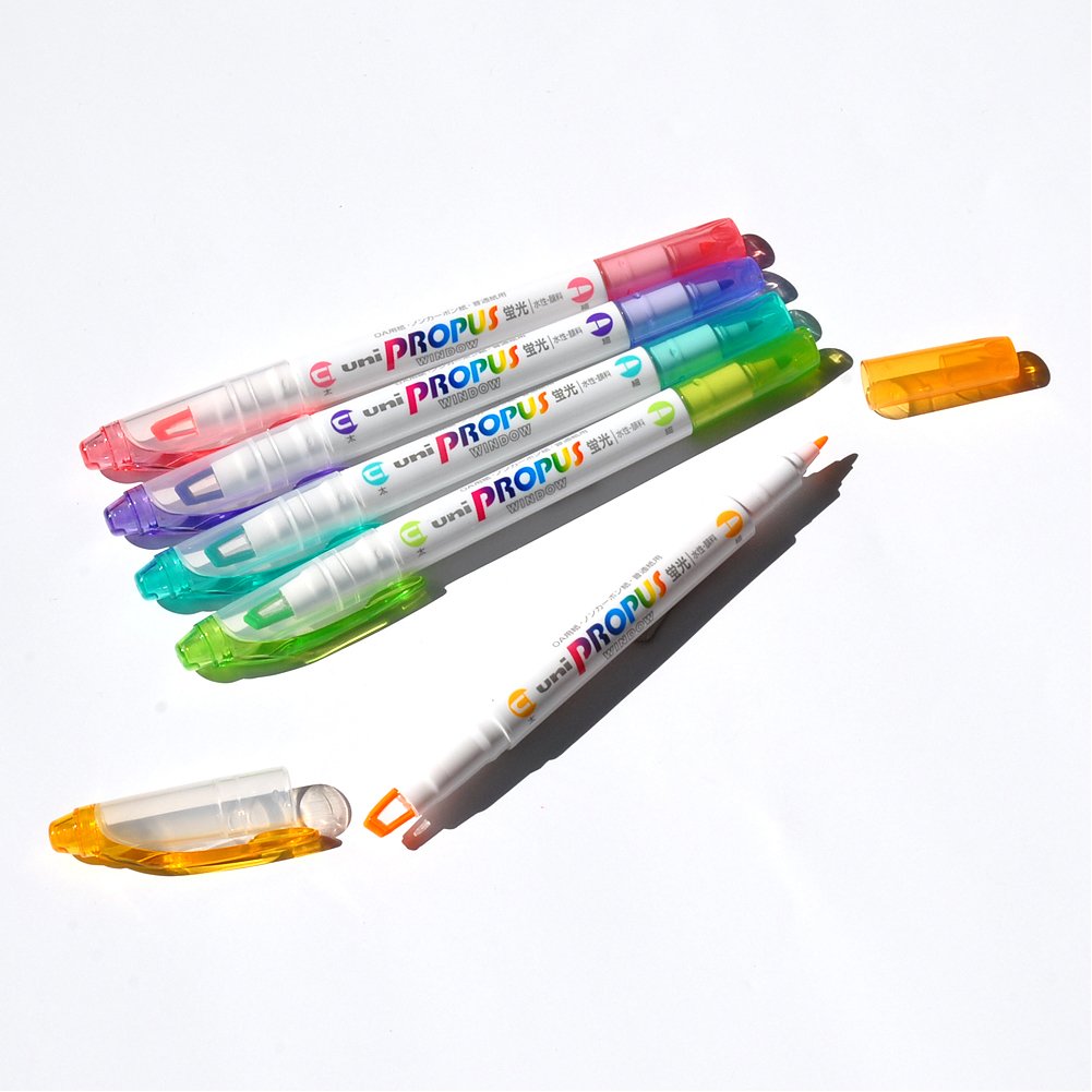 uni Highlighter Propus Window, 5 Soft Color Set (PUS102T5CS)