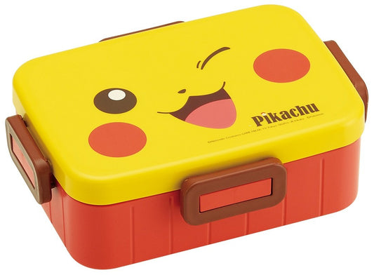 Skater Bento Japanese Lunch Box 650ml with 4 Locks YZFL7 from Japan Pokemon Pikachu Wink