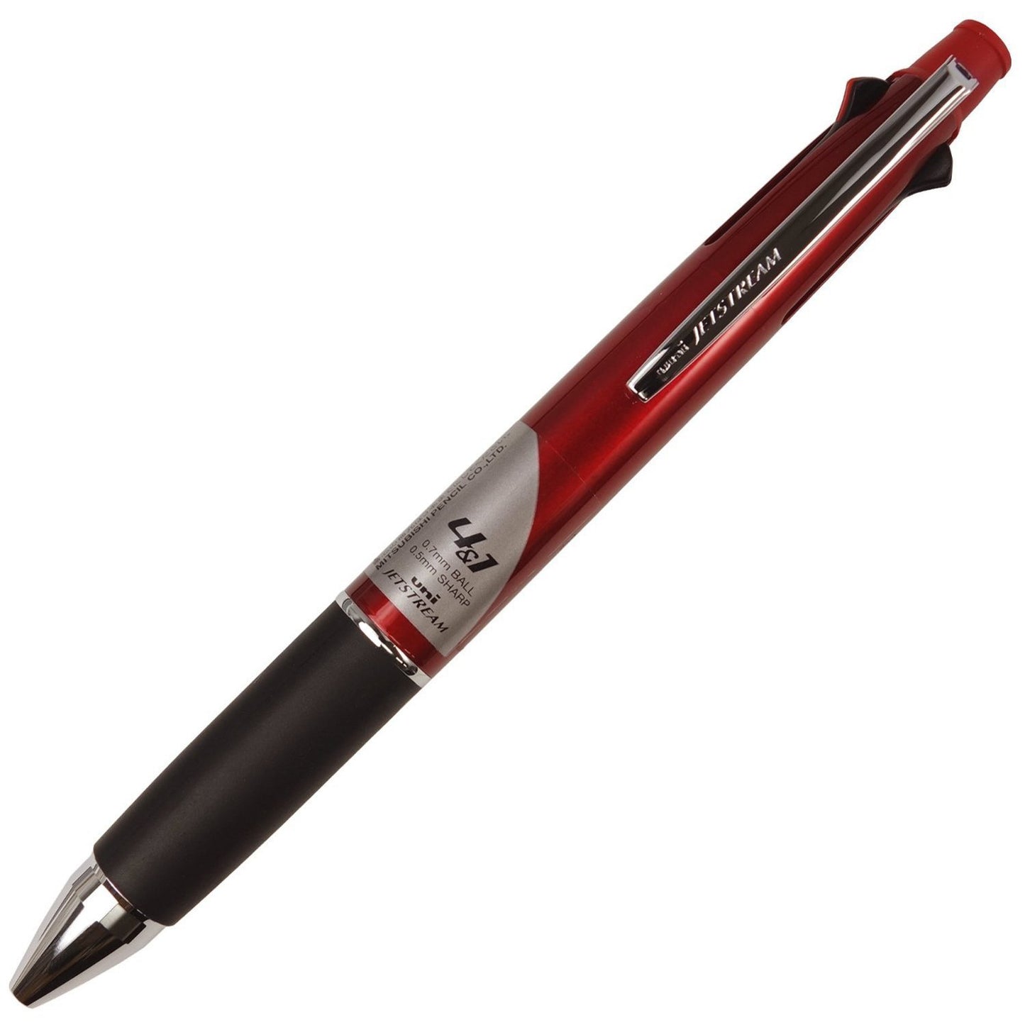 uni Jetstream Multi Function 4 Color Ballpoint Pen, Bordeaux Body (MSXE510007.65)