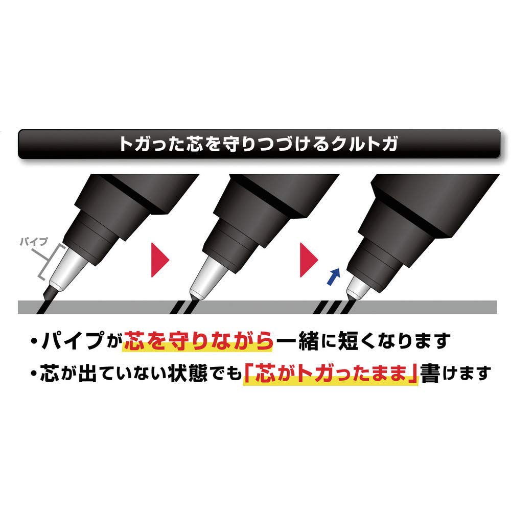 uni Writing neatly Mechanical Pencil, Black, 0.5mm (M5-5591P.24)