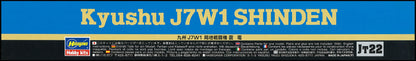 Hasegawa 1:48 Scale Kyushu J7W Shinden Model Kit