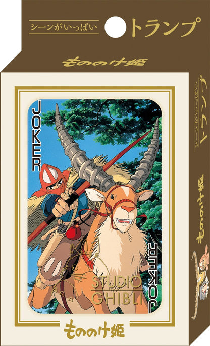 Studio Ghibli Princess Mononoke Scene Trump - playing card front packet