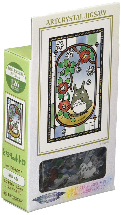 ensky 126-AC07 Petite Artcrystal Puzzle, Neighbor Totoro-Blooming Camellia